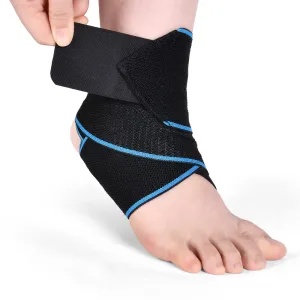 ACWOO Ankle Brace, 1 Piece Adjustable Bandage Ankle, Sports Protect Ankle Brace Ankle, Highly Elastic Ankle Support for Football Running Cycling, Right and Left Bandage One Size 1pc