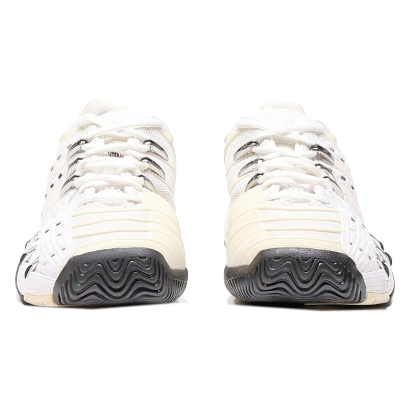 ADIDAS 8M Barricade Sneaker Trainers White Synthetic Mens UK 7