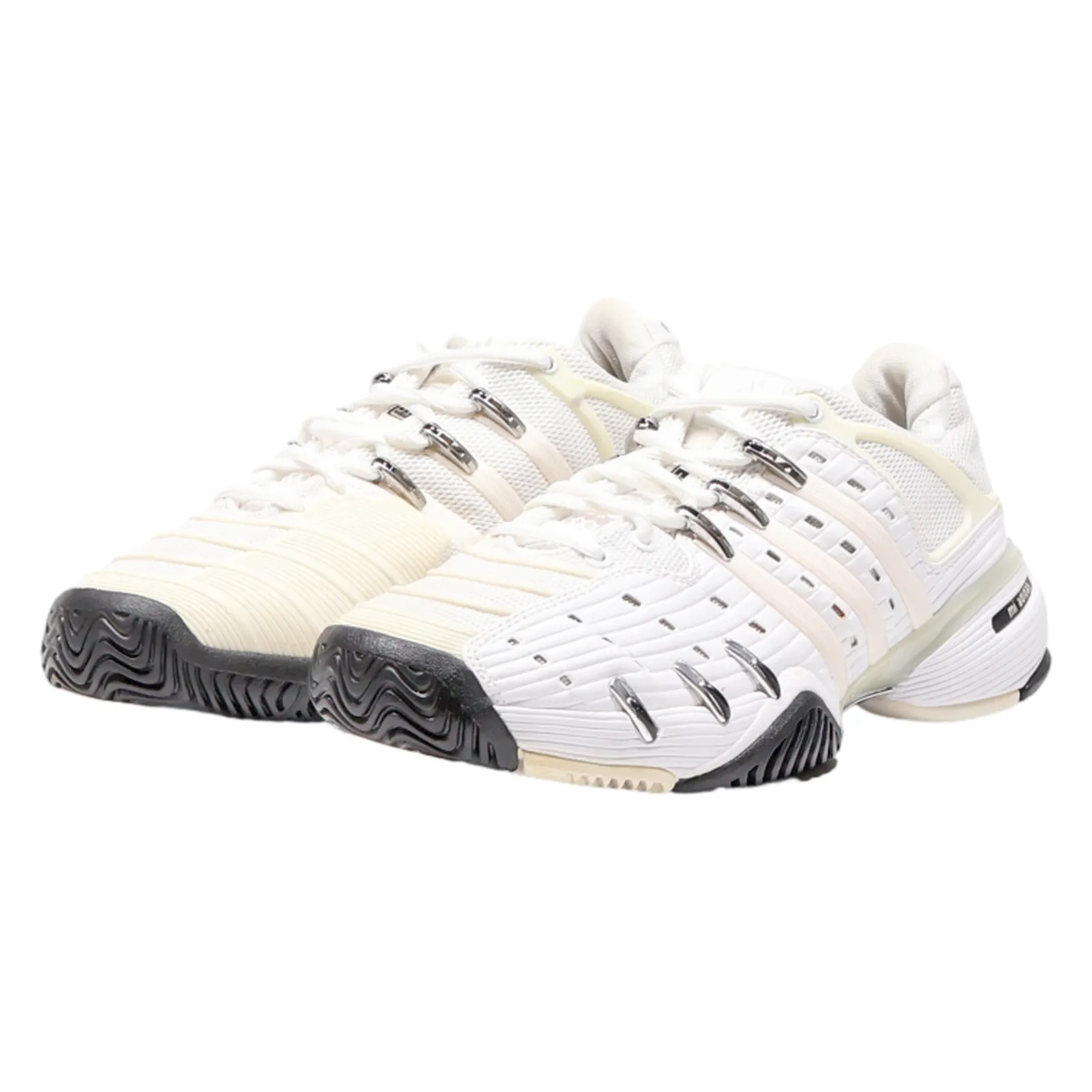 ADIDAS 8M Barricade Sneaker Trainers White Synthetic Mens UK 7