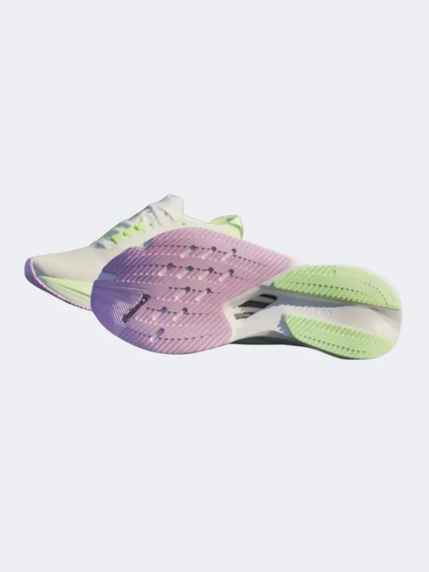 Adidas Adizero Boston 12 Women Running Shoes White/Black/Green
