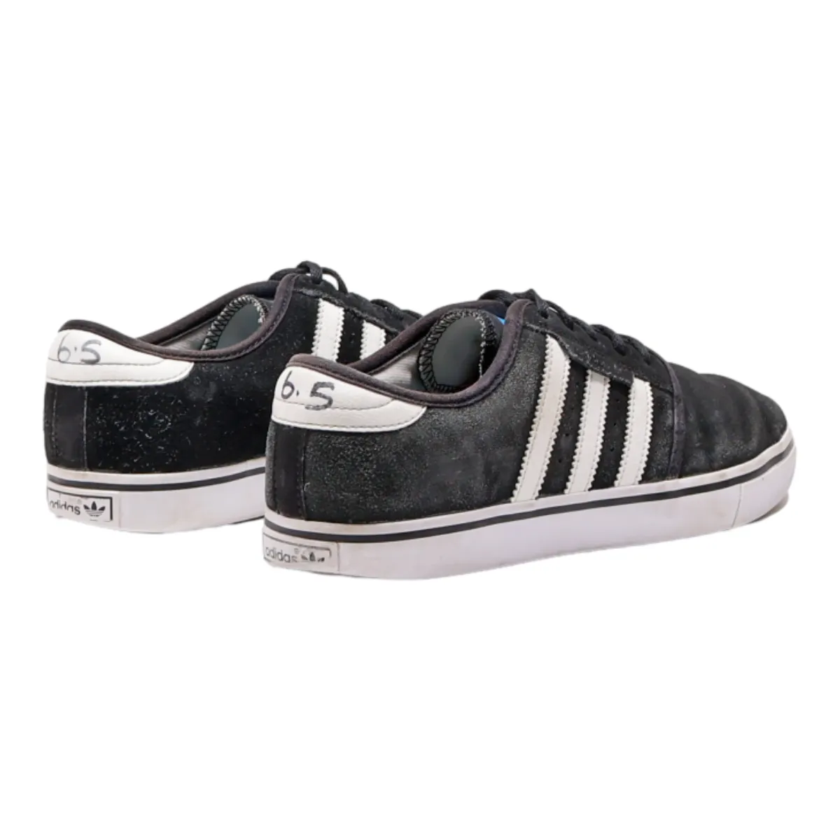 ADIDAS Seeley Sneaker Trainers Black Canvas Mens UK 6