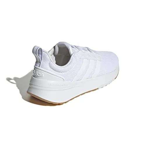 adidas Women's Racer TR21 Running Shoe, White/White/Grey, 6