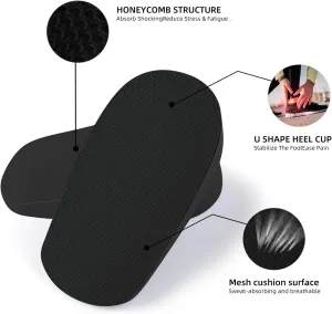 Ailaka Gel Height Increase Insoles 1 Pair, Invisible Shoe Lifts Inserts, Elastic Shock Absorption Heel Cushion Pads for Men Large (Pack of 1)