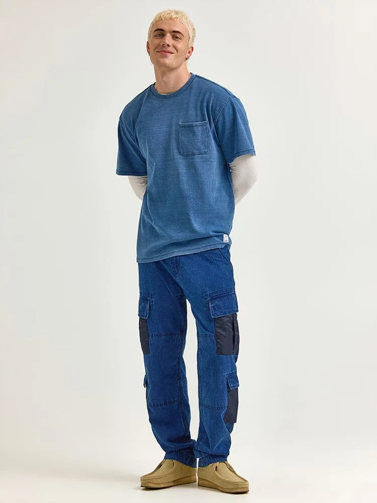 ALPHA X LEE LOOSER FIT INDIGO DYED TEE
