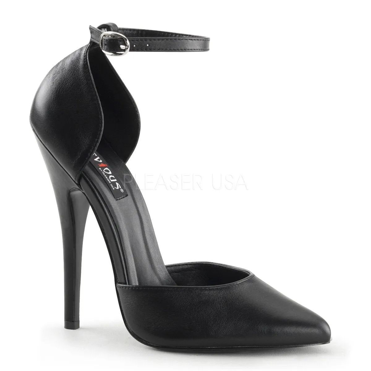 Ankle Strap Fetish D'Orsay Pumps with 6-inch Heels DOMINA-402