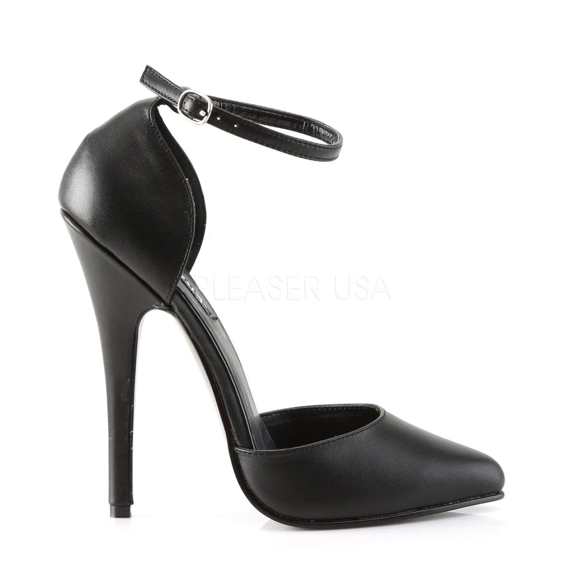 Ankle Strap Fetish D'Orsay Pumps with 6-inch Heels DOMINA-402