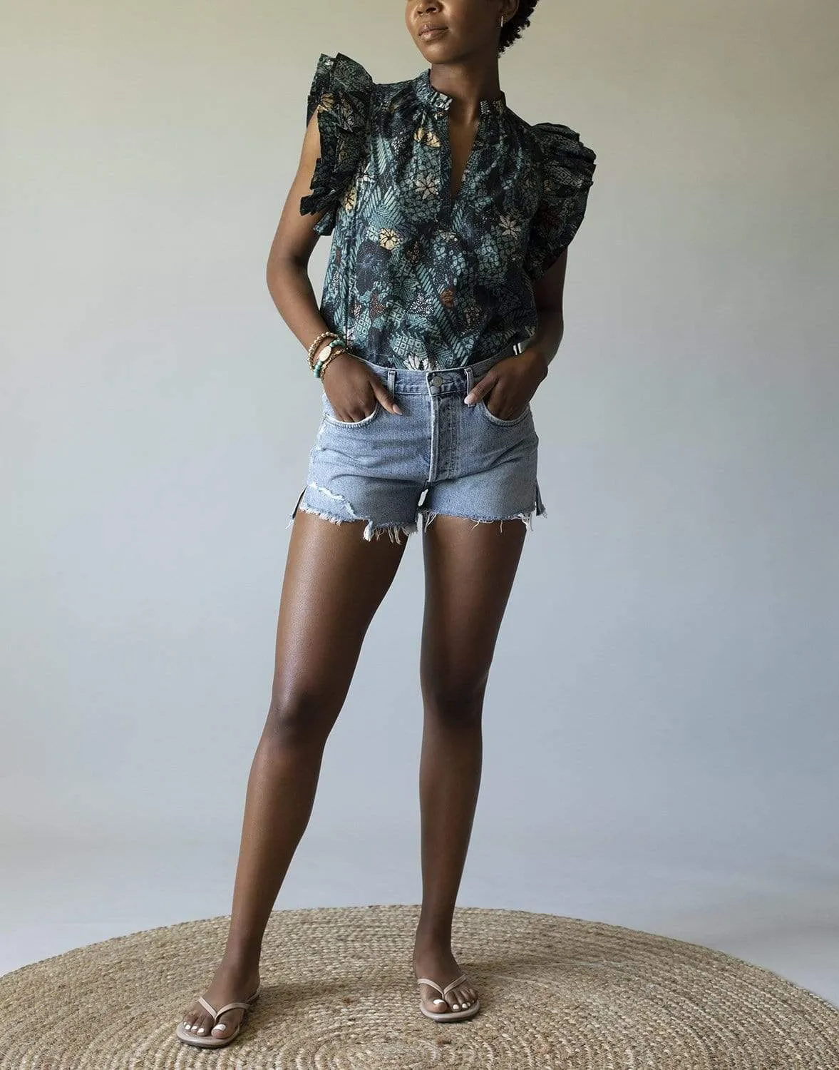 Annabelle Cut Off Denim Shorts