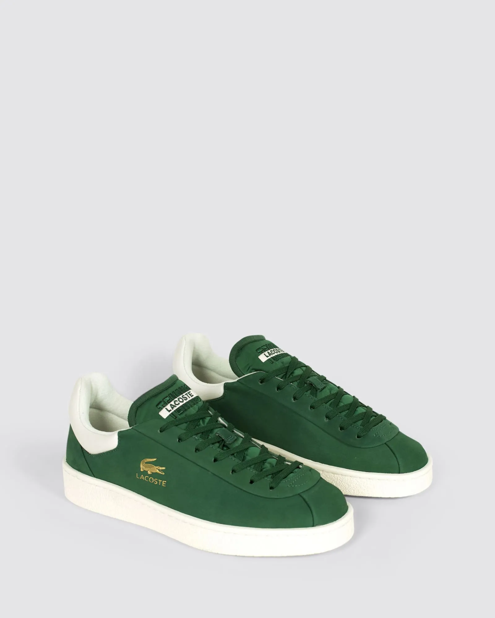 BASESHOT PRM 124 MENS SNEAKERS DARK GREEN LEATHER