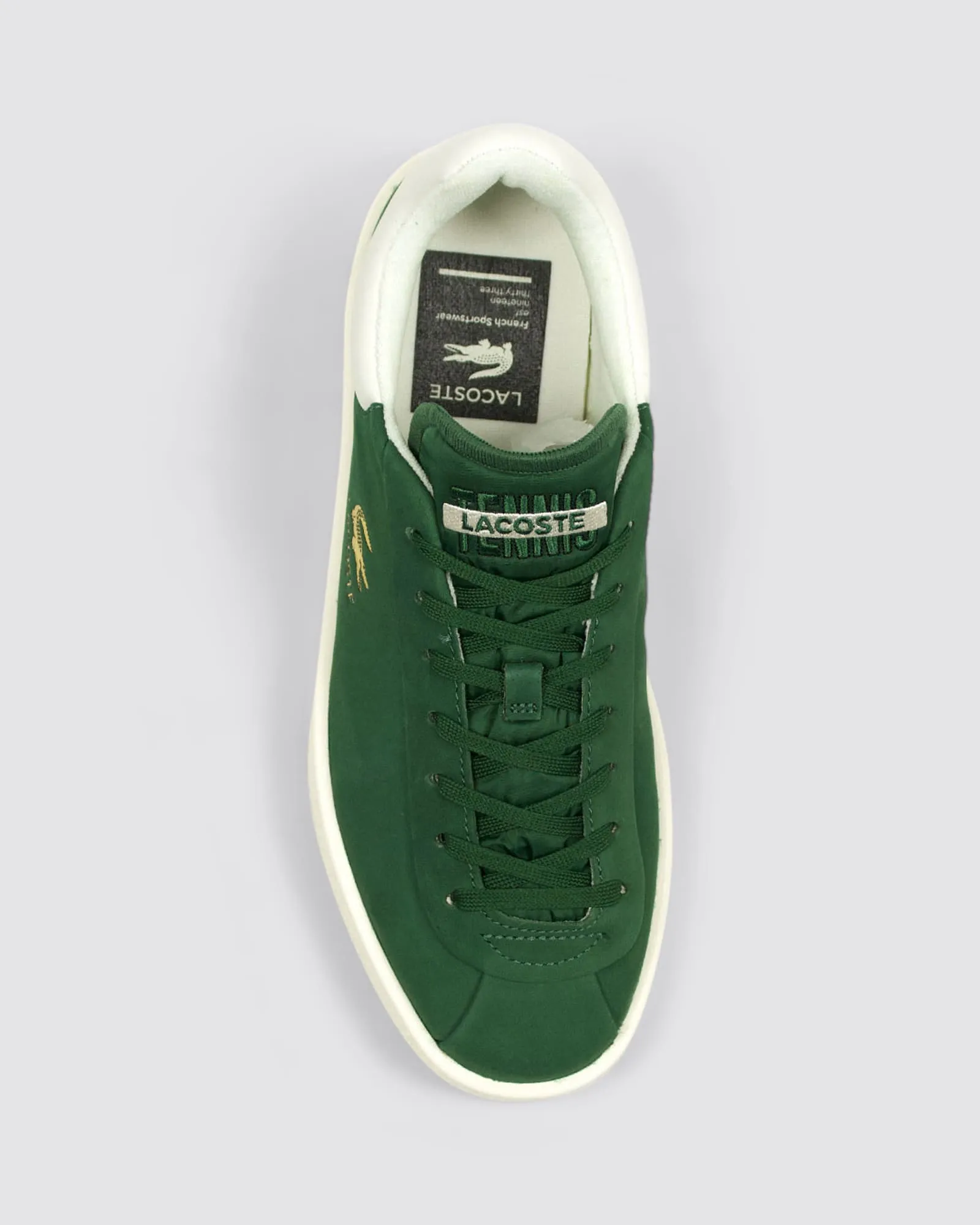 BASESHOT PRM 124 MENS SNEAKERS DARK GREEN LEATHER