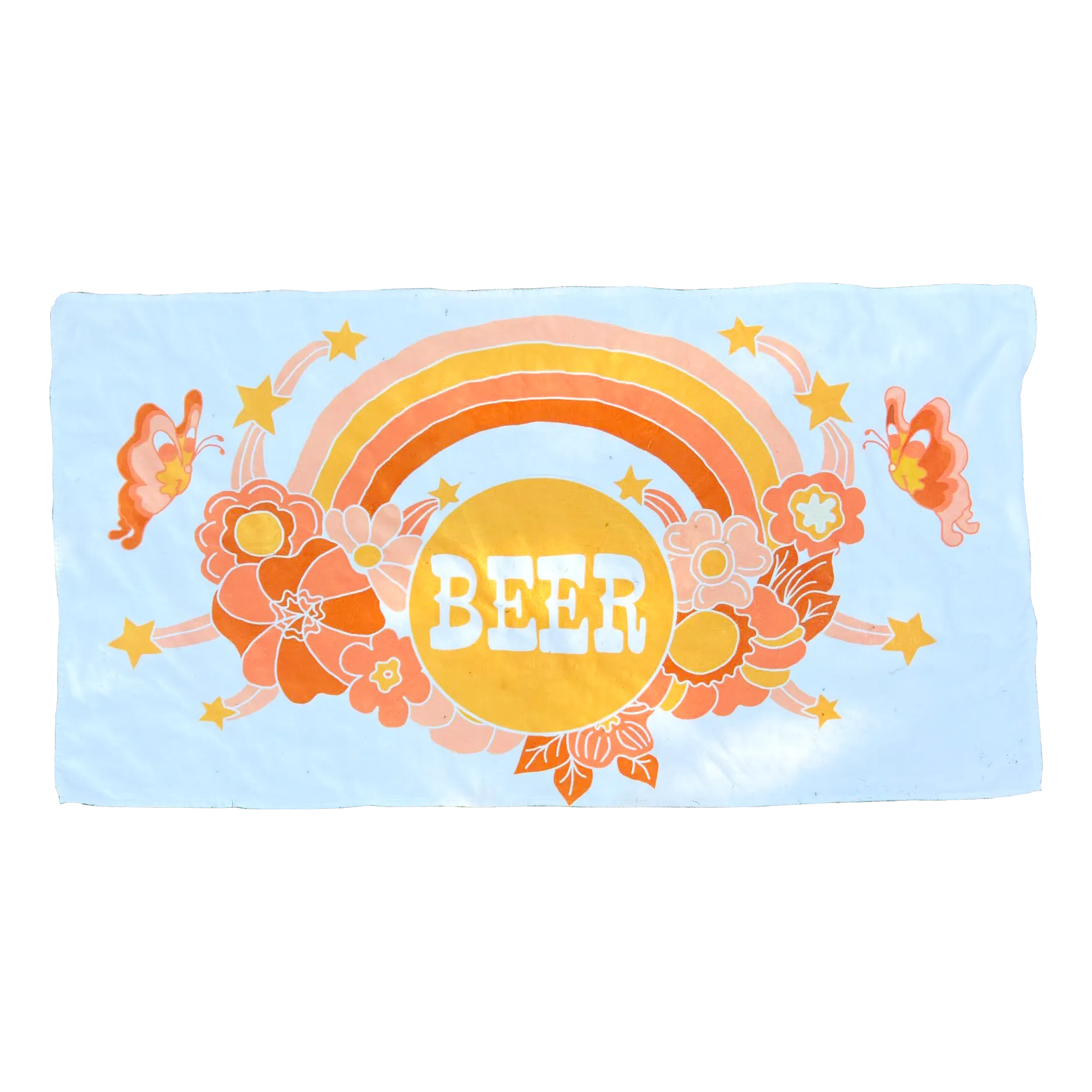 Beer Flower Beach Towel