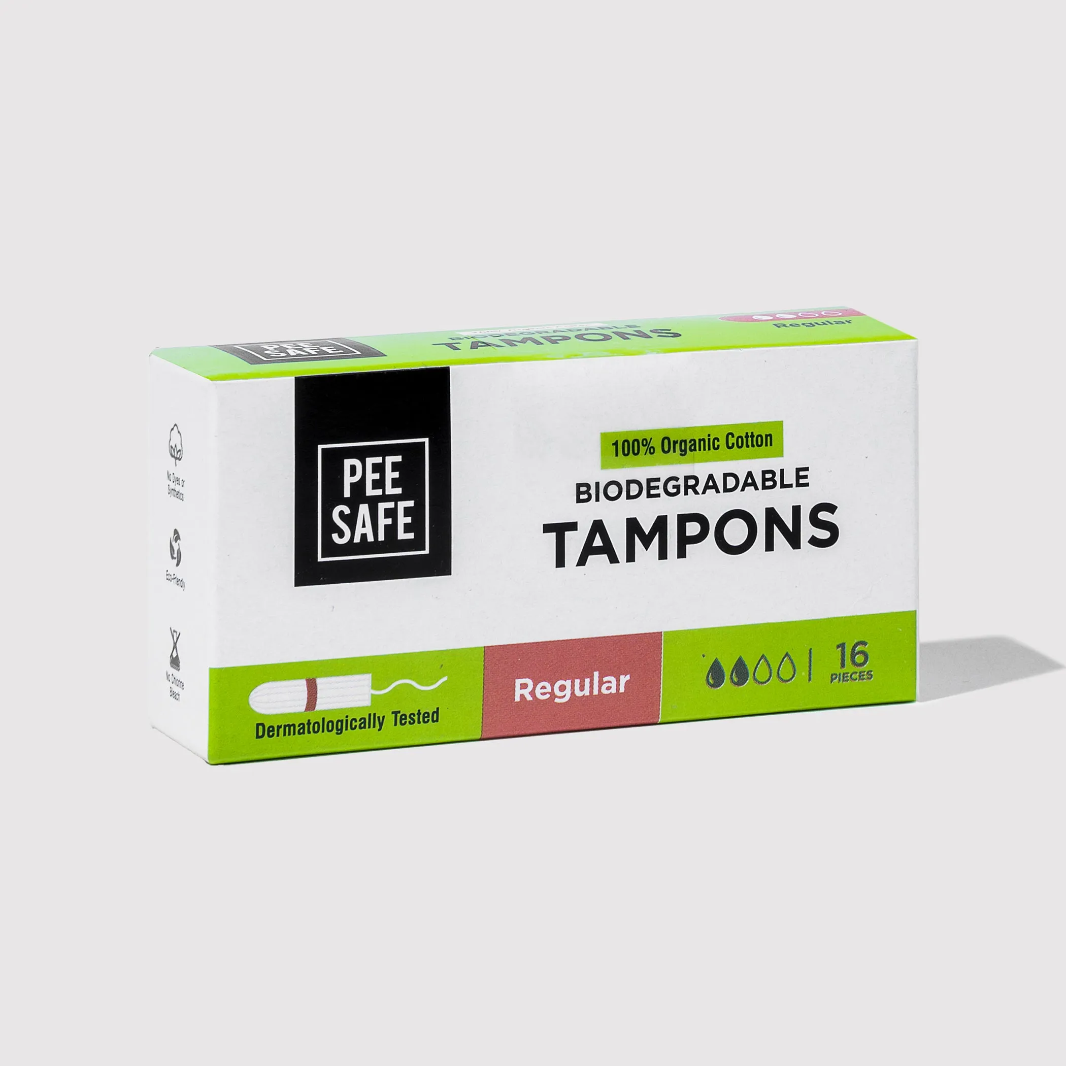 Biodegradable Tampons- Regular (16 Tampons) - BYOC