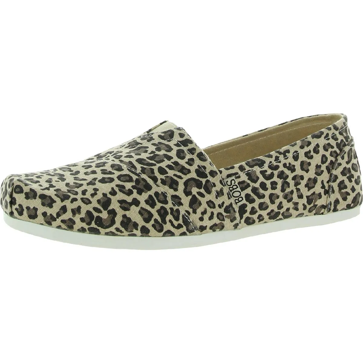 BOBS From Skechers Womens Hot Spotted Canvas Slip On Loafers