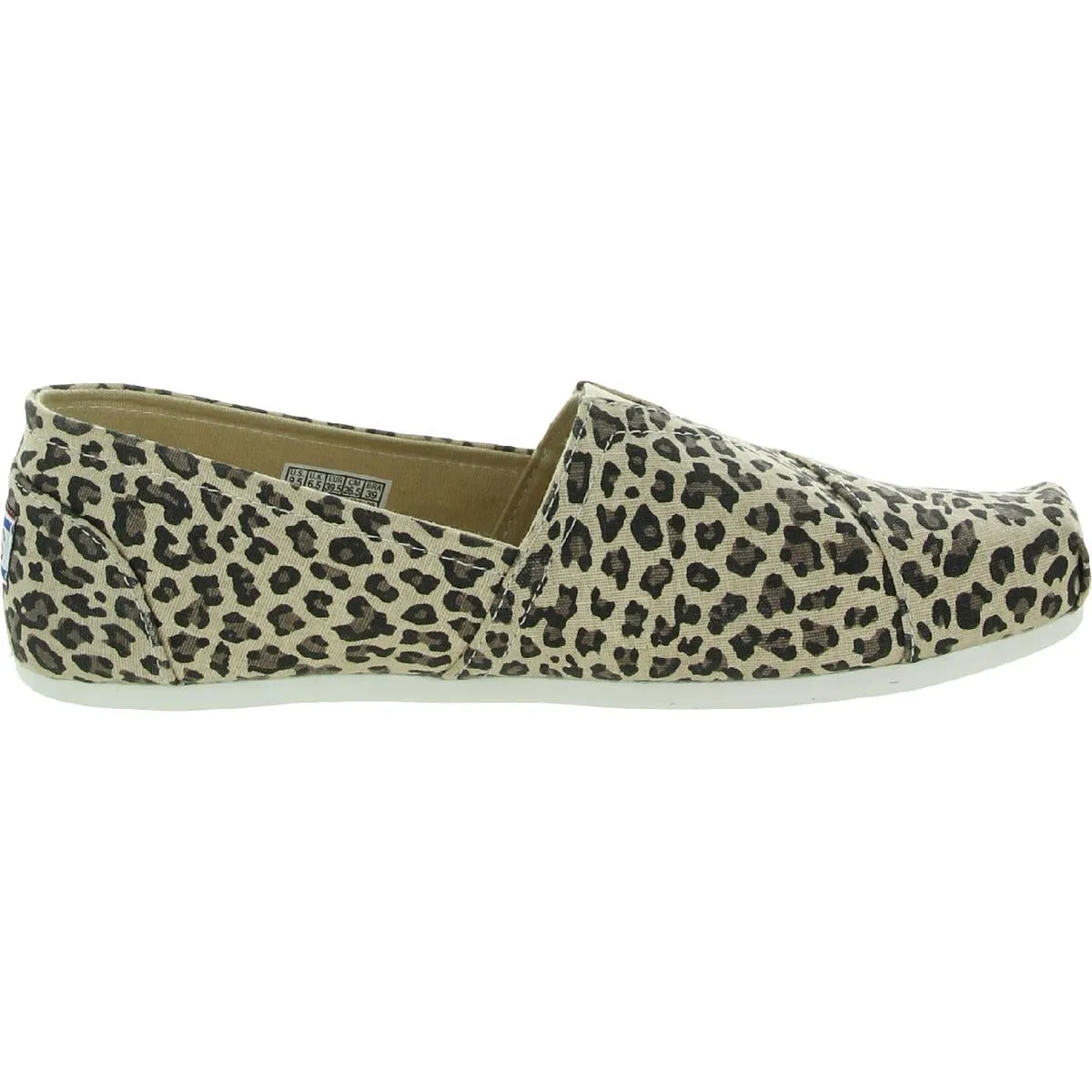 BOBS From Skechers Womens Hot Spotted Canvas Slip On Loafers