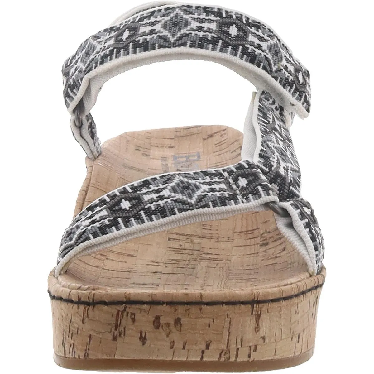 Born Womens Sirena Cork Adjustable Slingback Sandals