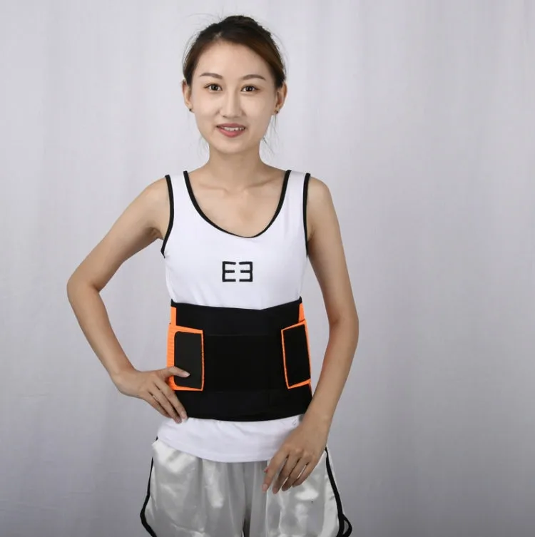 Breathable Mesh Warm Waist Belt Reinforced Steel Plate Support Sports Waist Belt, Specification: S(Blue)