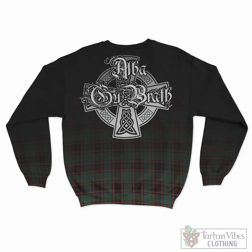 Buchan Ancient Tartan Sweatshirt Featuring Alba Gu Brath Family Crest Celtic Inspired