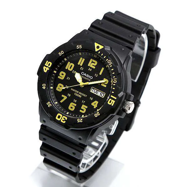 Casio MRW-200H-9B Black Resin Strap Watch for Men