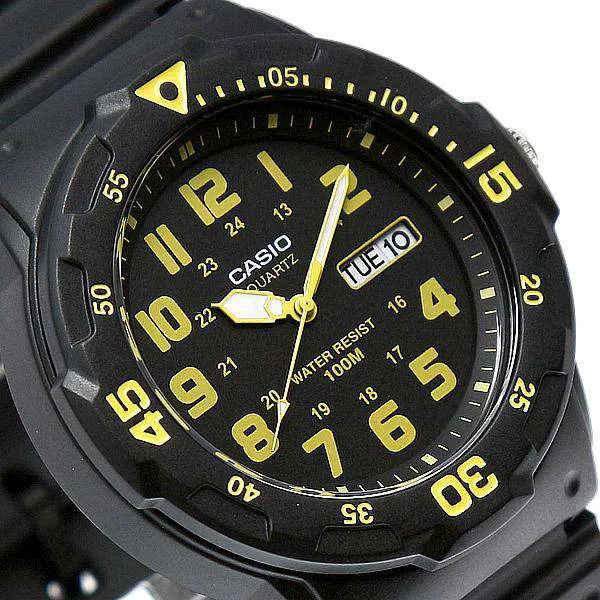 Casio MRW-200H-9B Black Resin Strap Watch for Men