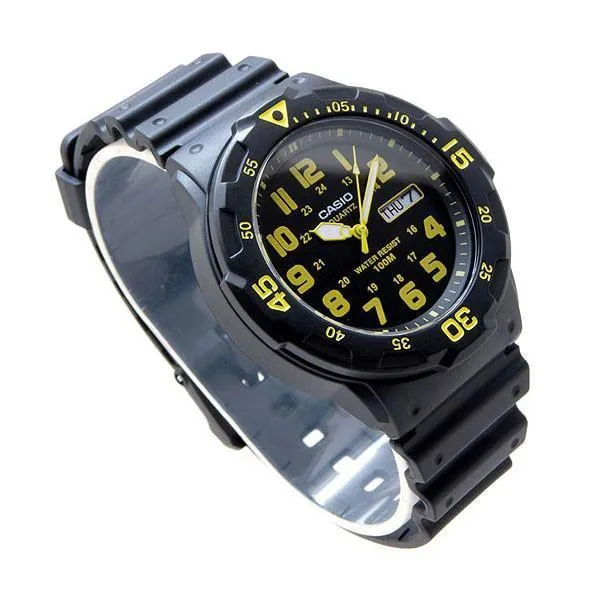 Casio MRW-200H-9B Black Resin Strap Watch for Men