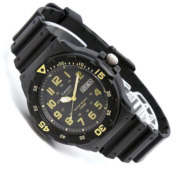 Casio MRW-200H-9B Black Resin Strap Watch for Men