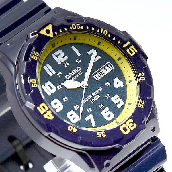 Casio MRW-200HC-2B Blue Resin Strap Watch for Men