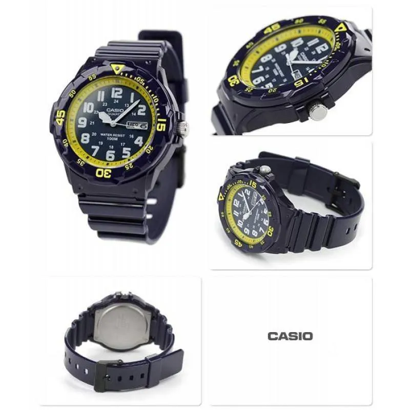 Casio MRW-200HC-2B Blue Resin Strap Watch for Men