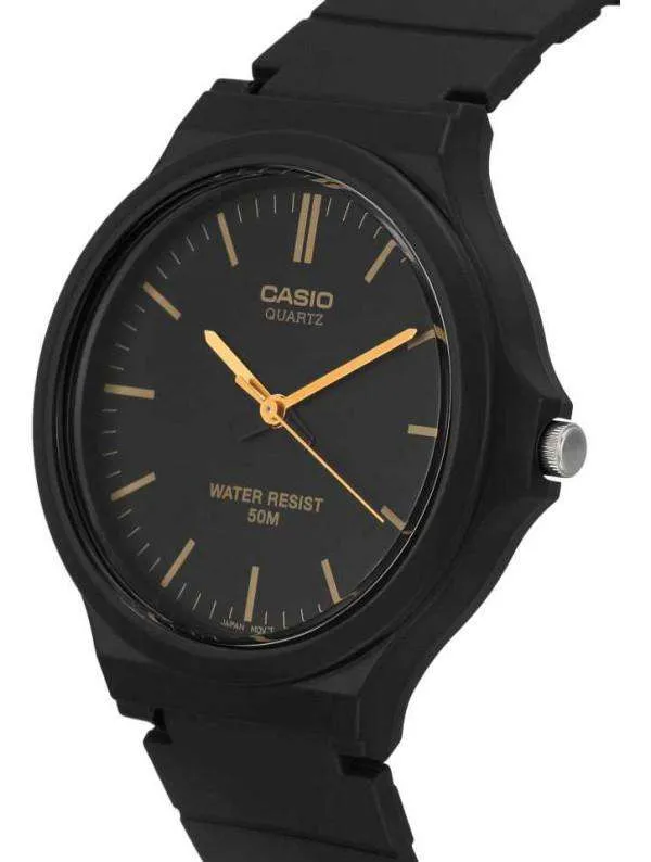 Casio MW-240-1E2VDF Black Resin Strap Watch for Men