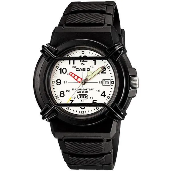 Casio Standard HDA-600B-7BV Black Resin Strap Watch for Men and Women