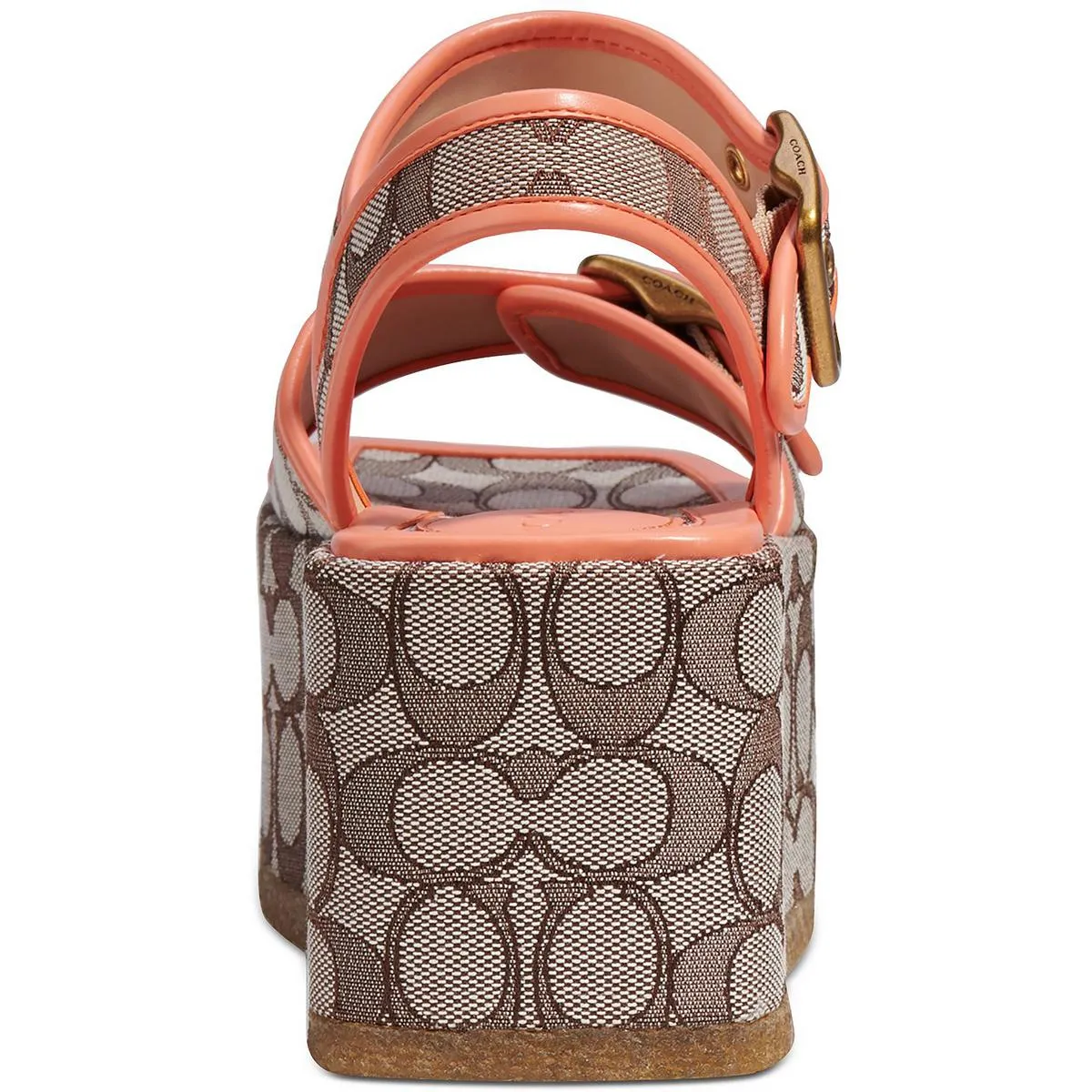 Coach Womens NAOMI Ankle Strap Open Toe Platform Sandals