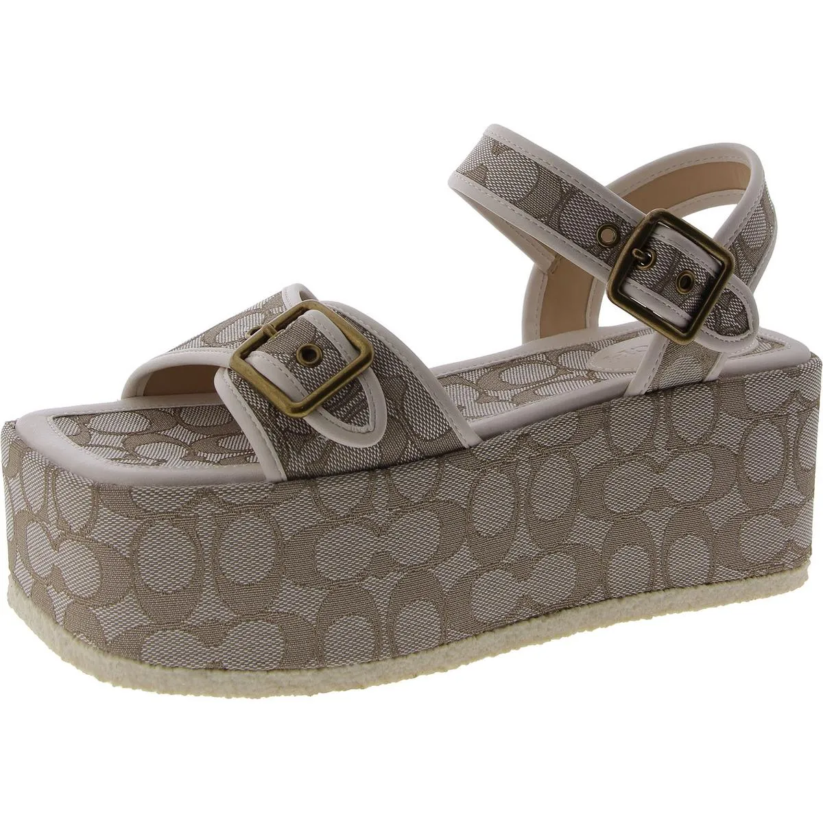 Coach Womens NAOMI Ankle Strap Open Toe Platform Sandals