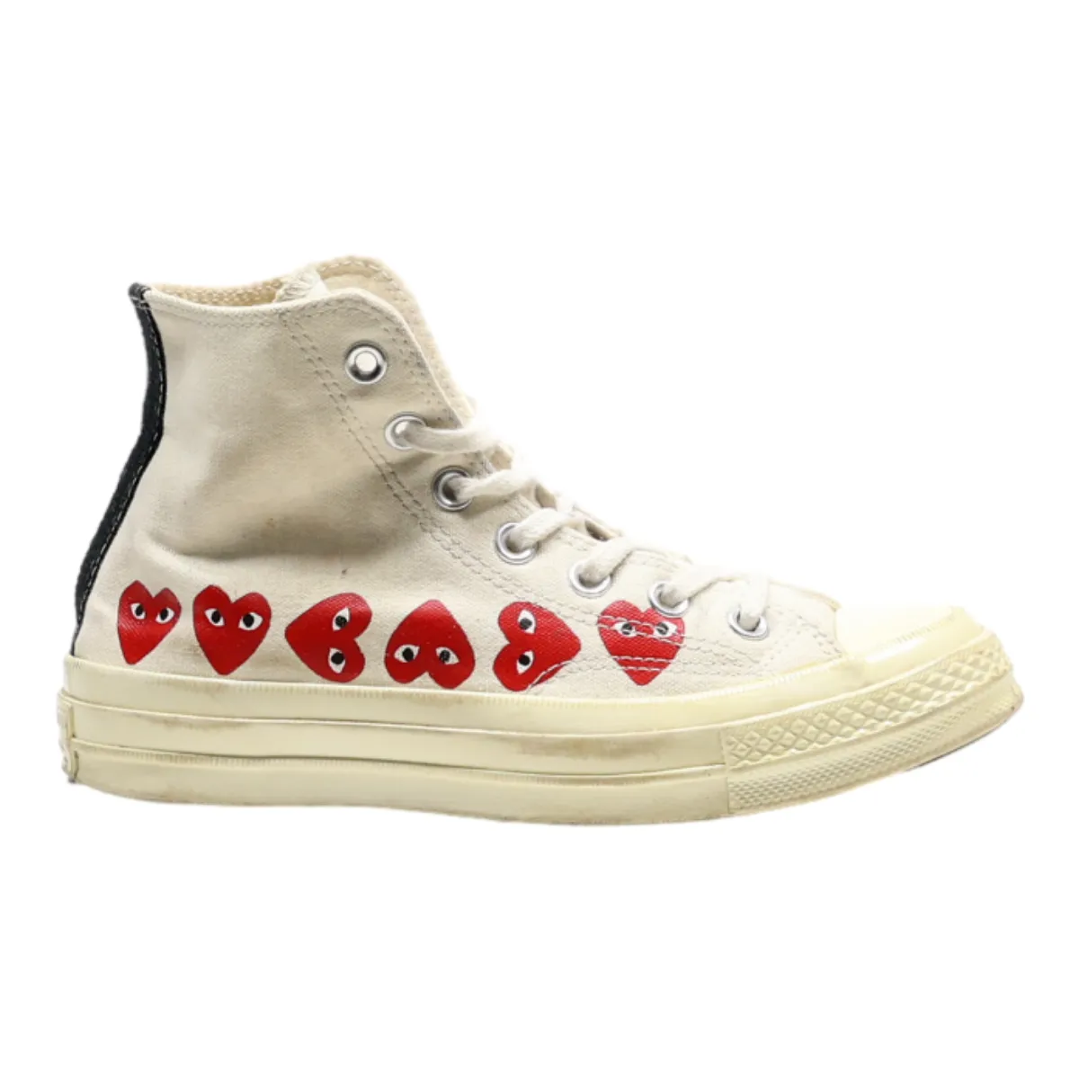 CONVERSE Chuck 70 2018 Comme Des Garcons High Top Trainers White Canvas Womens UK 4