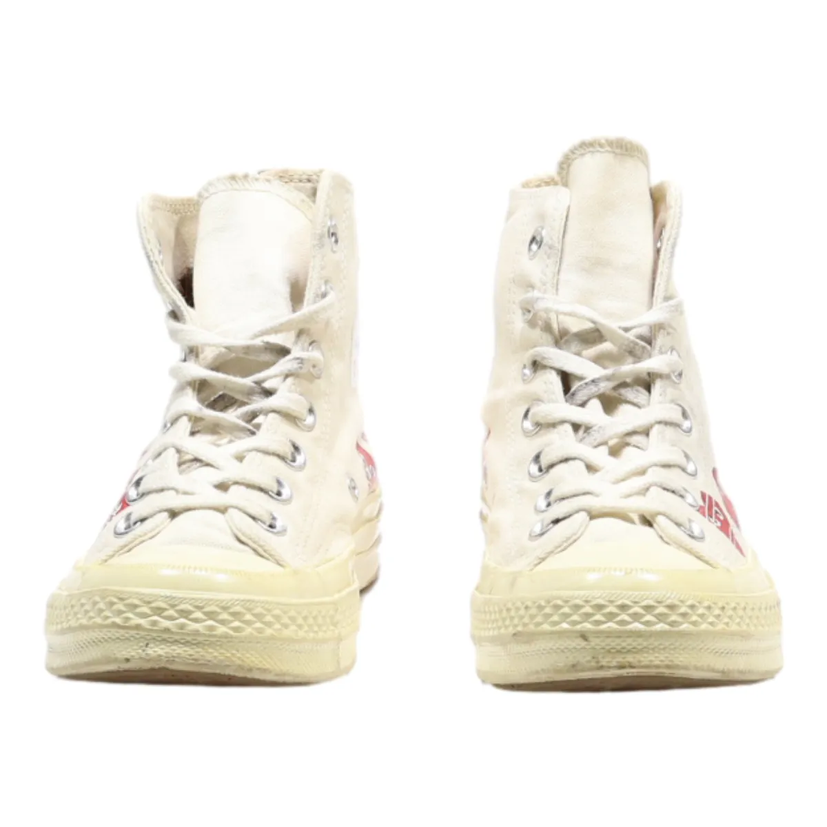 CONVERSE Chuck 70 2018 Comme Des Garcons High Top Trainers White Canvas Womens UK 4