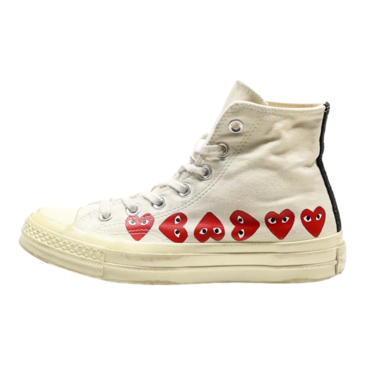 CONVERSE Chuck 70 2018 Comme Des Garcons High Top Trainers White Canvas Womens UK 4