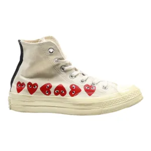 CONVERSE Chuck 70 2018 Comme Des Garcons High Top Trainers White Canvas Womens UK 4