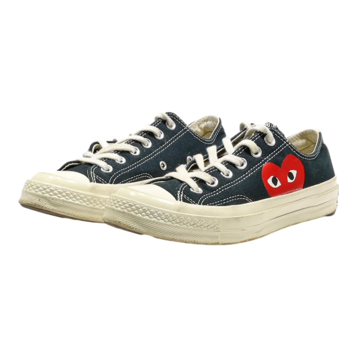 CONVERSE Chuck 70 2019 Comme Des Garcons Low Top Trainers Black Canvas Womens UK 5.5