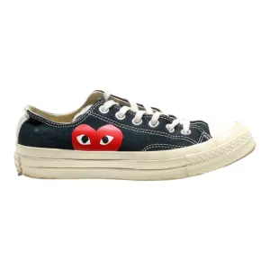 CONVERSE Chuck 70 2019 Comme Des Garcons Low Top Trainers Black Canvas Womens UK 5.5