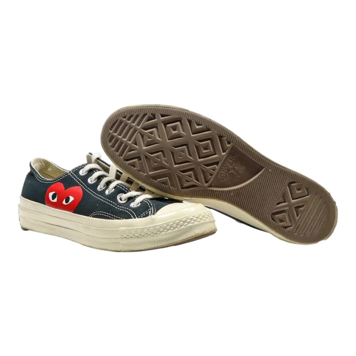 CONVERSE Chuck 70 2019 Comme Des Garcons Low Top Trainers Black Canvas Womens UK 5.5