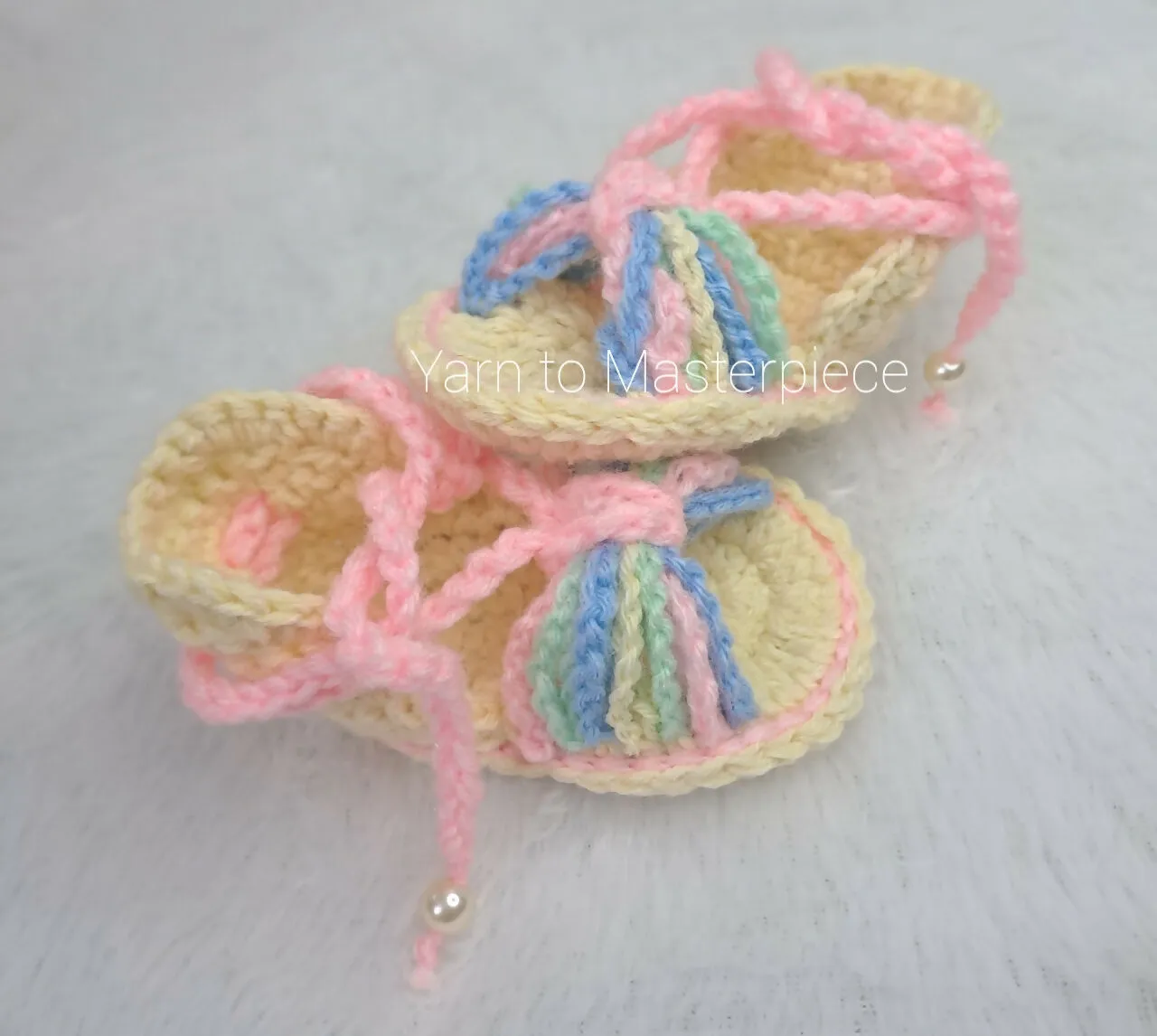 Crochet Baby Girl Booties/ Crochet Baby Summer Sandals/ Soft Handmade Sandals For New Born