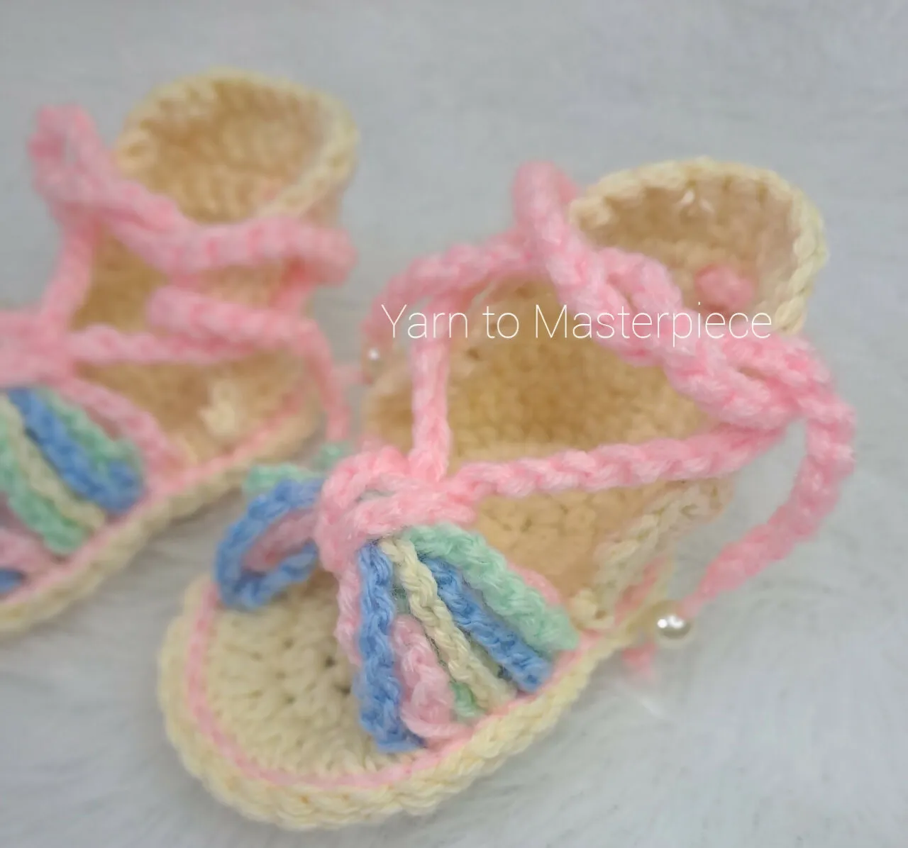 Crochet Baby Girl Booties/ Crochet Baby Summer Sandals/ Soft Handmade Sandals For New Born