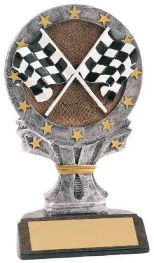Crossed Flags All Star Resin (R669)