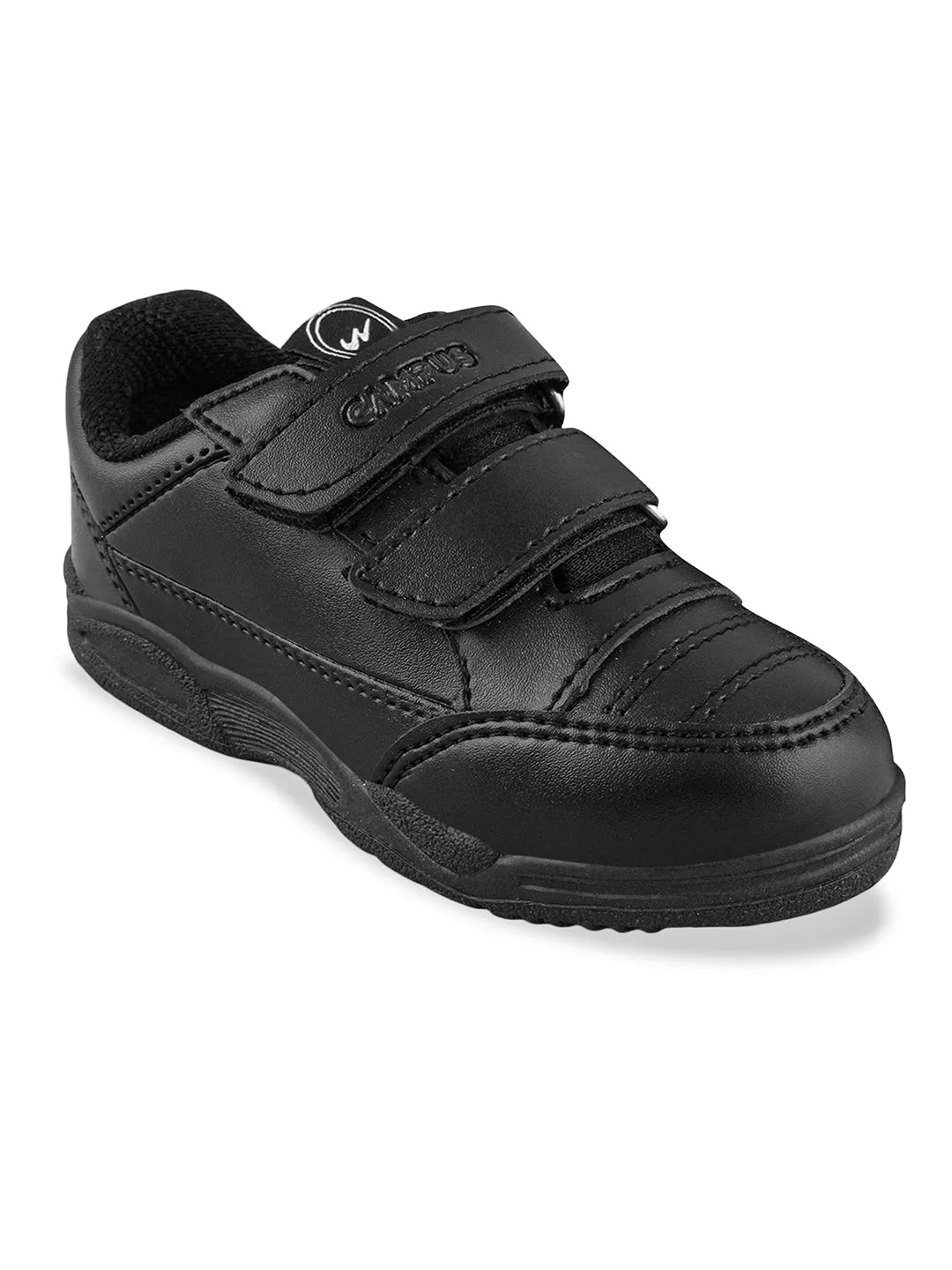 CS-1260VA Black Child School Shoes