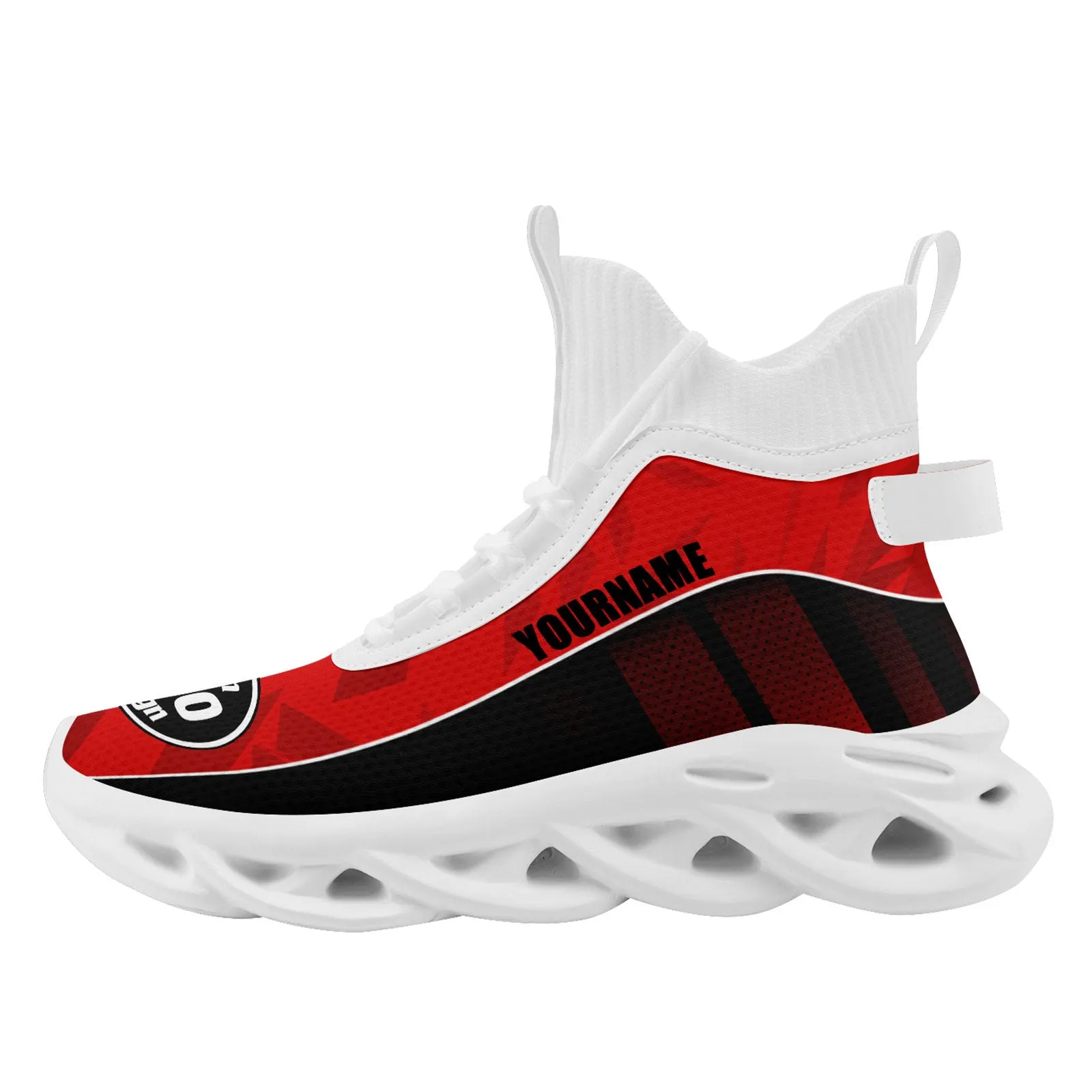 Custom Black Red Jersey MaxSoul Shoes and Hat Combo Offer Personalized Combo ZH-D020234-2
