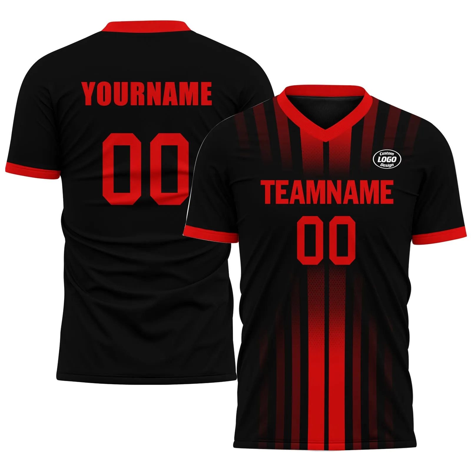 Custom Black Red Jersey MaxSoul Shoes and Hat Combo Offer Personalized Combo ZH-D020234-2
