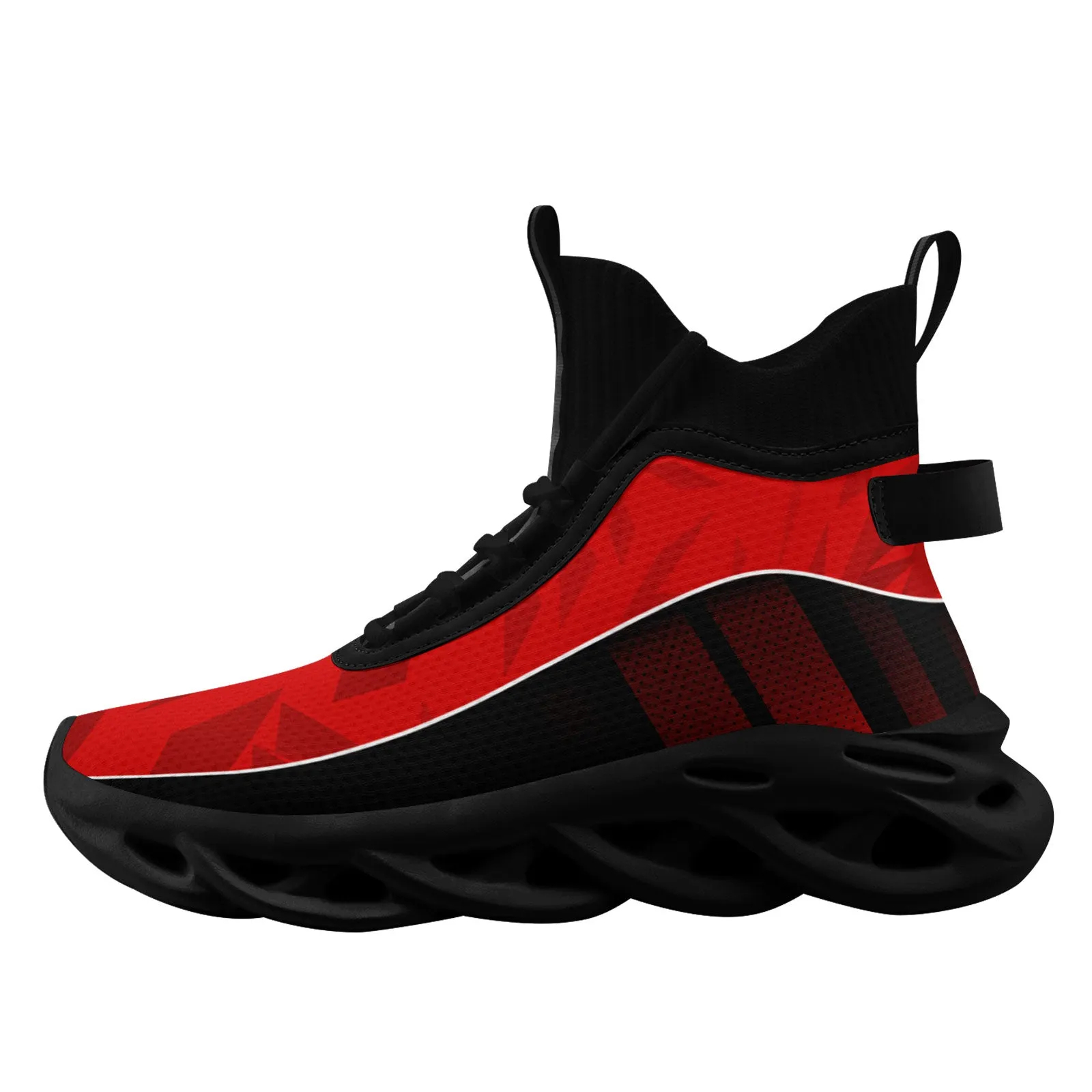Custom Black Red Jersey MaxSoul Shoes and Hat Combo Offer Personalized Combo ZH-D020234-2