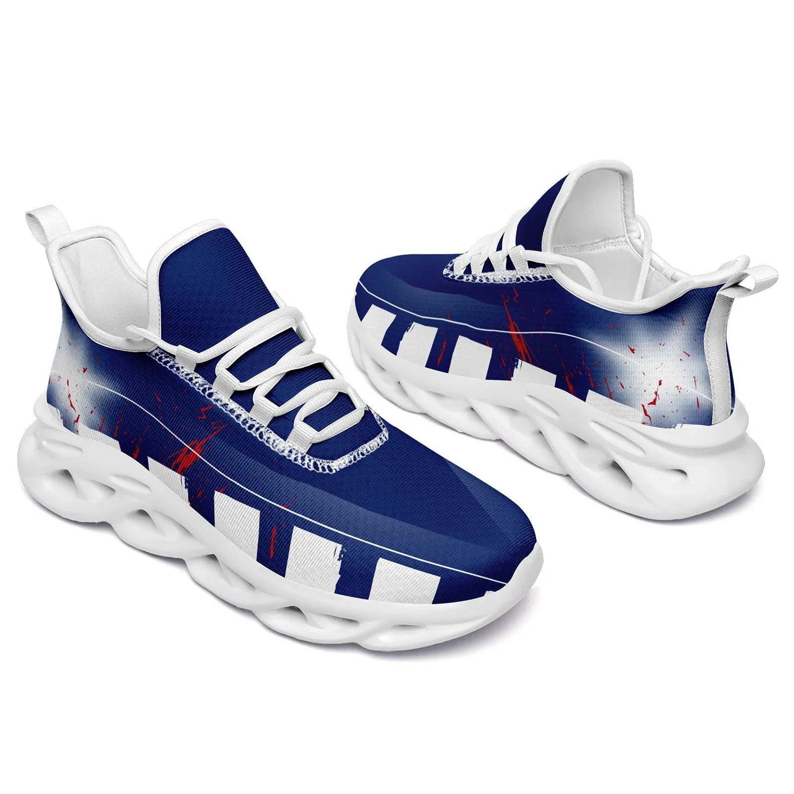 Custom Blue Red White New York MaxSoul Shoes and Hat Combo Offer Personalized Combo ZH-D020264-21