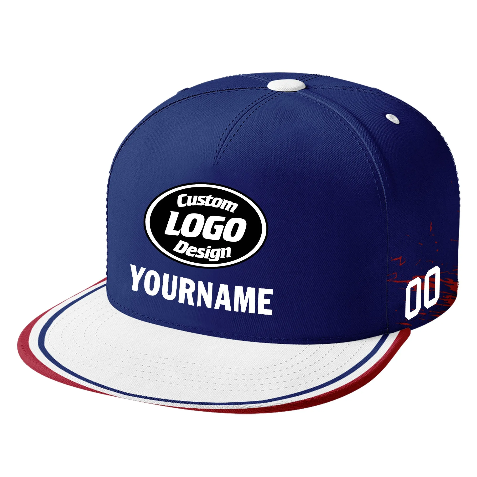 Custom Blue Red White New York MaxSoul Shoes and Hat Combo Offer Personalized Combo ZH-D020264-21