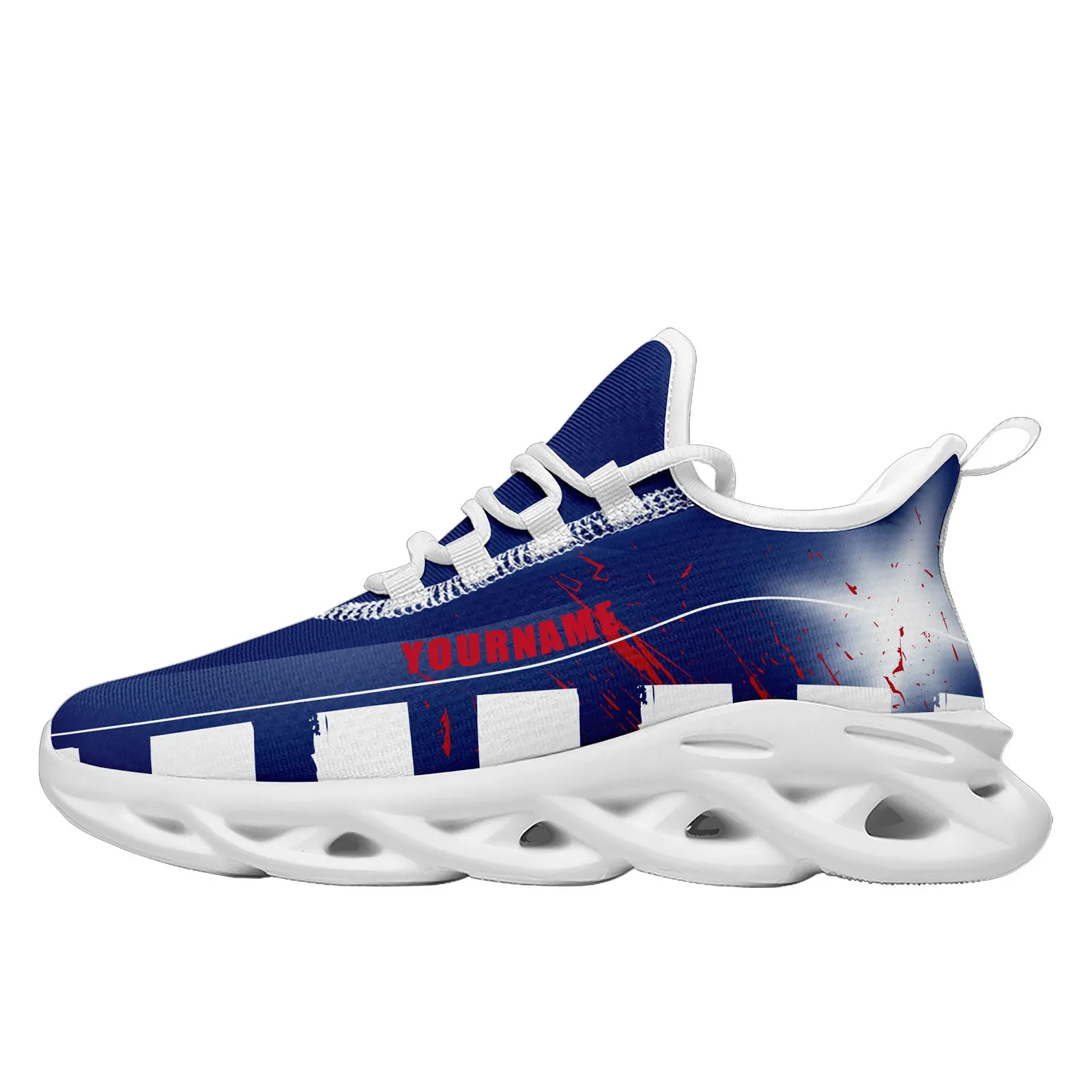 Custom Blue Red White New York MaxSoul Shoes and Hat Combo Offer Personalized Combo ZH-D020264-21