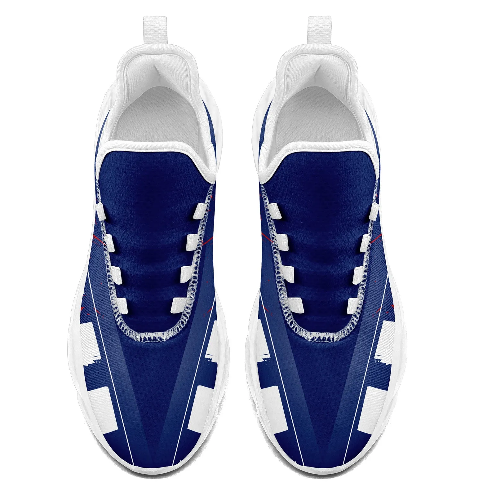 Custom Blue Red White New York MaxSoul Shoes and Hat Combo Offer Personalized Combo ZH-D020264-21