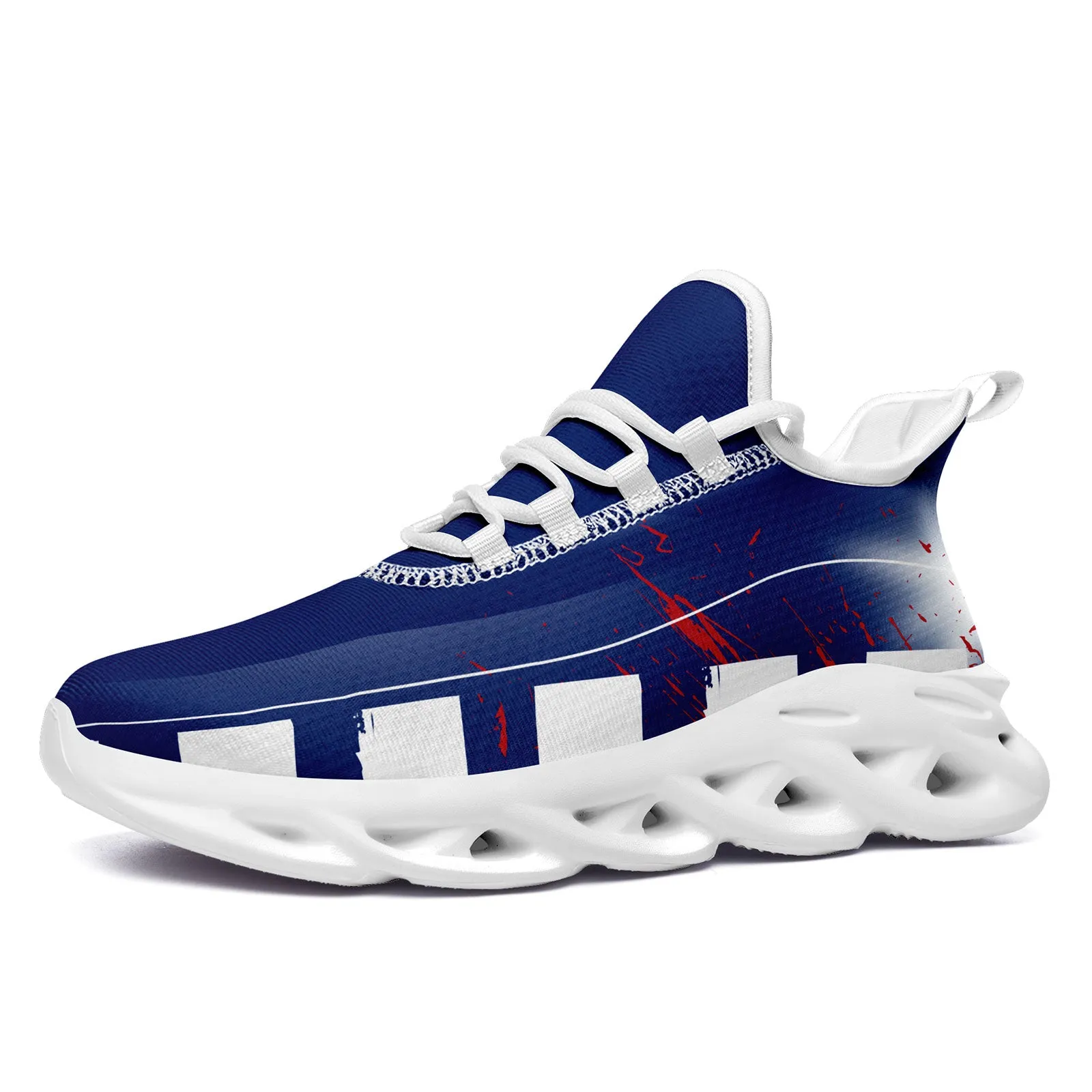 Custom Blue Red White New York MaxSoul Shoes and Hat Combo Offer Personalized Combo ZH-D020264-21