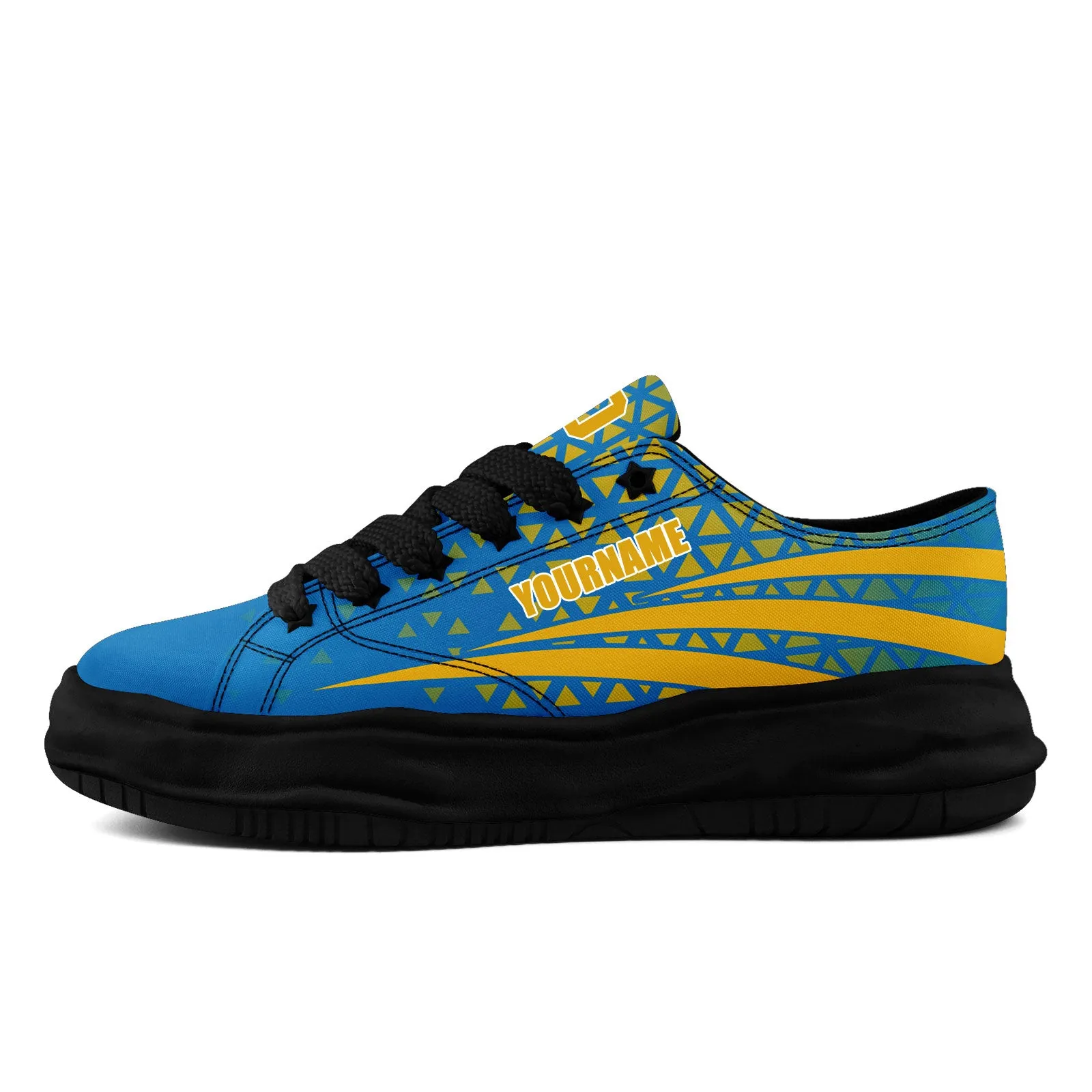 Custom Blue White California Shoes Personalized Sneaker FN038-D023003-22